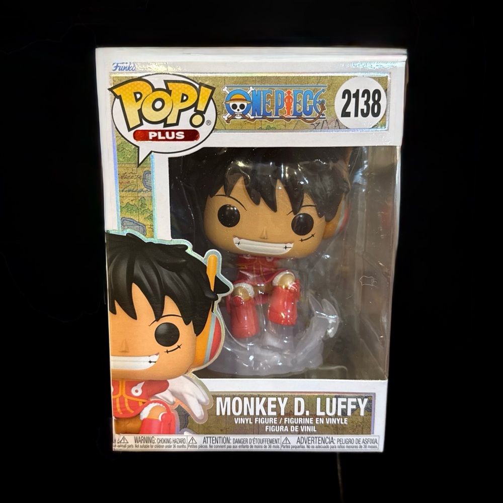 Funko Pop! Plus Monkey D. Luffy Figure - Red & Black